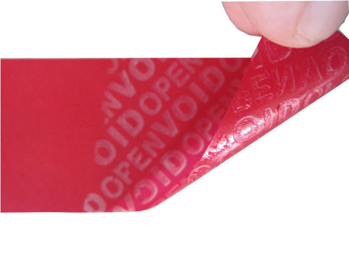 PET Durable Tamper Evident Seal Stickers Void Open Security Label For Packing