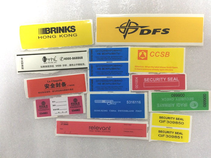 Self Adhesive Tamper Proof Seal Stickers Anti Counterfeit Void Open Remove Label